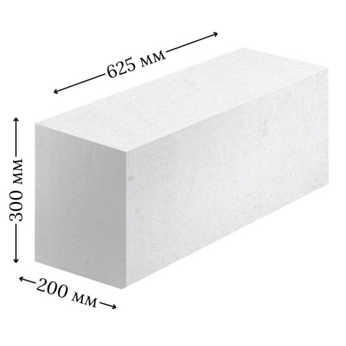Купить Газоблок Цемрос 625×300×200 (50 шт/поддон) в Гуково